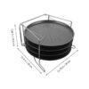 Triple Pizza Baking Rack with Non-Stick Trays