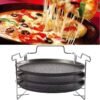 Triple Pizza Baking Rack with Non-Stick Trays