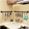 IMG-20251210-WA0130 IKEA-Style Metal Kitchen Rail with S-Hooks – 80 cm