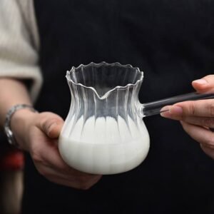 Heat-Resistant Pyrex Glass Milk Pot