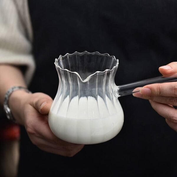 Heat-Resistant Pyrex Glass Milk Pot
