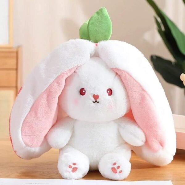 Cute Bunny Plush with Carrot & Strawberry