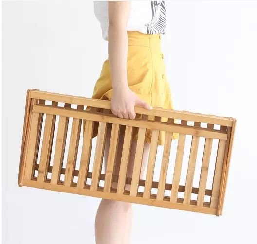 Foldable Bamboo Shoe Rack