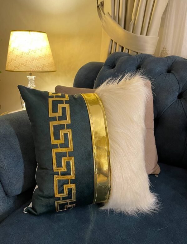 Trio-Texture Luxury Cushion Cover