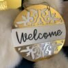 Elegant Wooden Welcome Sign