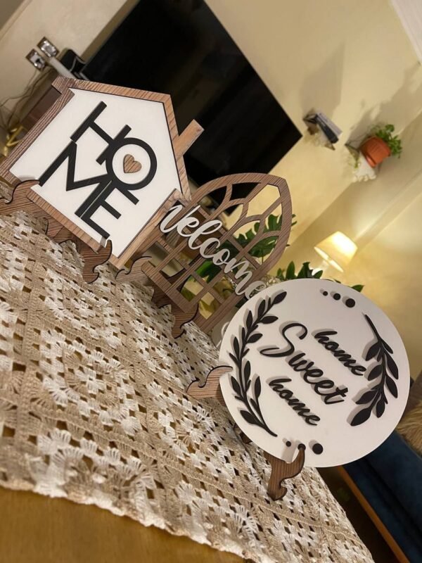 Rustic Heart & Home Desktop Decor Set