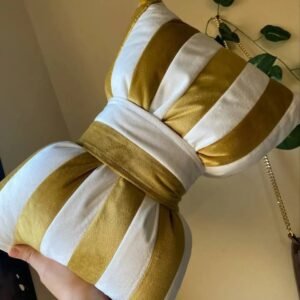 Striped Velvet Decorative Bow